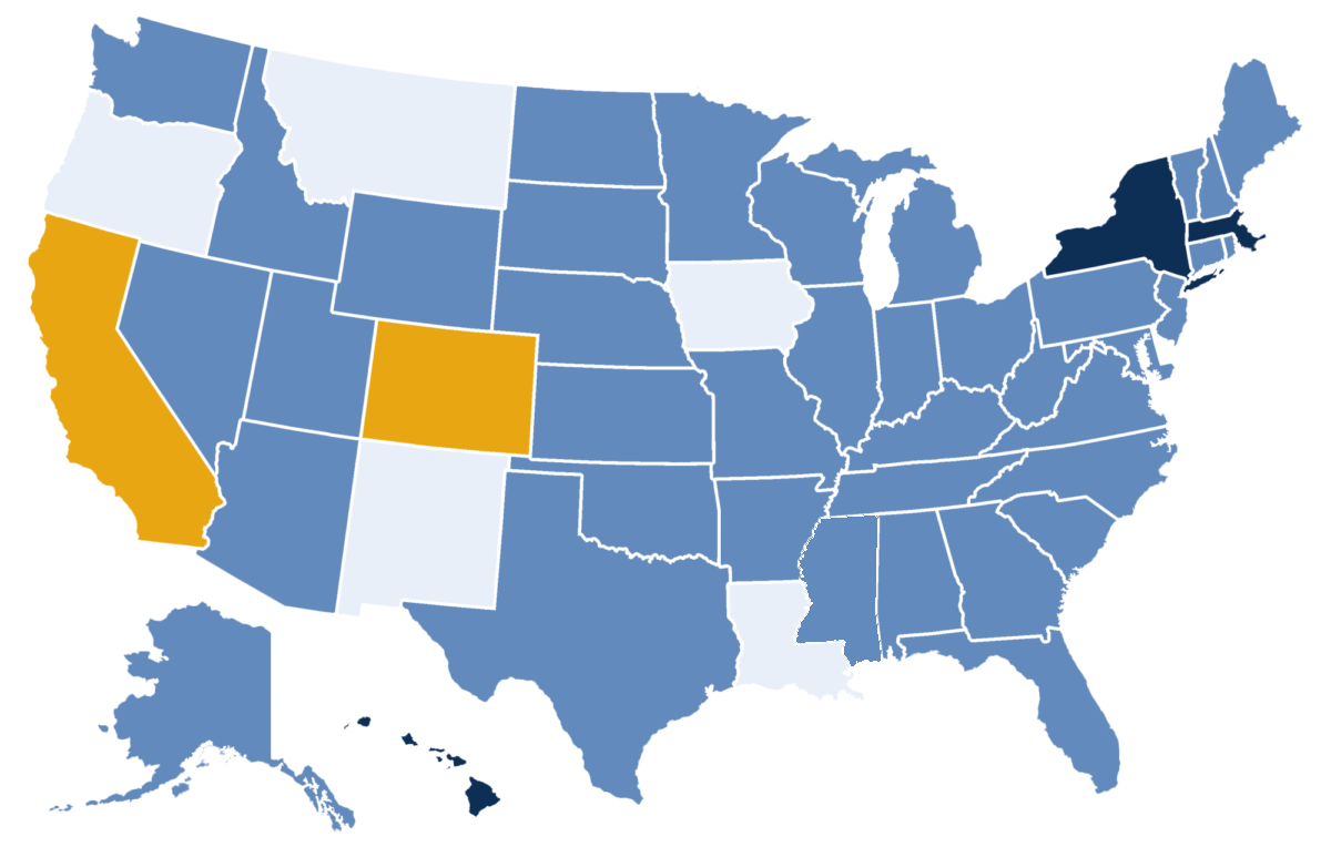 Map of service areas